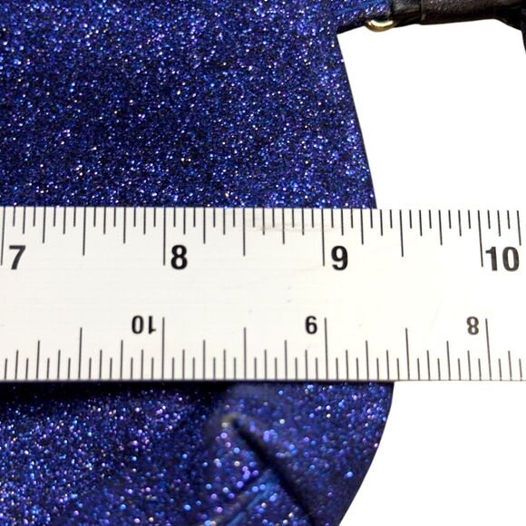 Victoria's Clutch Secret Women's Purple Sparkly Pouch Zipper Cosmetic Makeup Bag - Picture 6 of 6